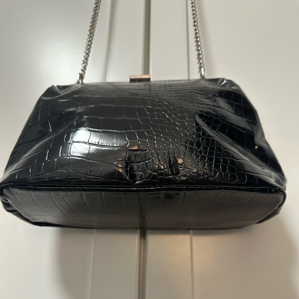 BCBGENERATION Faux Patent Croc Purse GUC - Picture 8 of 9